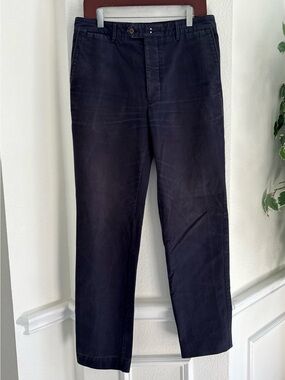 Officine Genérale Classic Straight-Leg Black Pants